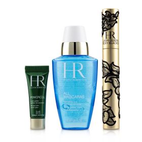 Helena Rubinstein - Eye Love Sexy Blacks Mascara Set : Lash Queen Sexy Blacks Mascara 6.9ml/0.23oz + Powercell Eye Care 3ml/0.1oz + MakeUp Remove