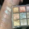 Full Pearlescent Eyeshadow Palette Sparkling Sequin Earth Blue Purple Shimmer Highlight Metallic Eye Shadow Glitter Eye Pigments