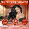 Batana Oil Shampoo and Conditioner Set Thickening Hair Products for Women and Men For Strengthening and Volumizing Fine and Thinning Hair Sulfate Free