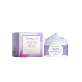 OceAura Blueberry Whipped Scrub, Exfoliating Tender Lighten Body Dull Brightening Skin Scrub (Option: 2pcs)
