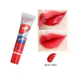 Magic 6 Colors Peel Liquid Lipstick Waterproof Lasting No Fading Lip Ink Tear Lip Gloss Tattoo Dyed Lip Glaze Lips Cosmetics (Color: 01 Sexy Red)