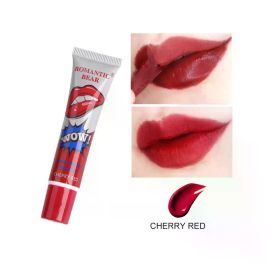Magic 6 Colors Peel Liquid Lipstick Waterproof Lasting No Fading Lip Ink Tear Lip Gloss Tattoo Dyed Lip Glaze Lips Cosmetics (Color: 02 Cherry Red)