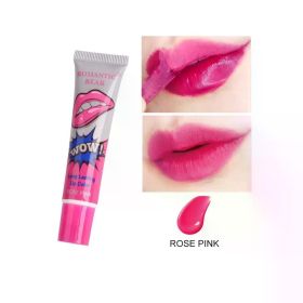 Magic 6 Colors Peel Liquid Lipstick Waterproof Lasting No Fading Lip Ink Tear Lip Gloss Tattoo Dyed Lip Glaze Lips Cosmetics (Color: 06 Rose Pink)