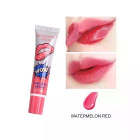 Magic 6 Colors Peel Liquid Lipstick Waterproof Lasting No Fading Lip Ink Tear Lip Gloss Tattoo Dyed Lip Glaze Lips Cosmetics (Color: 03 Watermelon)