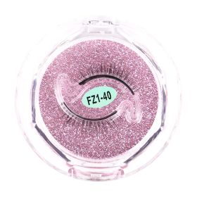 1Pair Glue-free False Eyelashes Wispy Natural Lashes Long Eyelash Self-adhesive Lash Extension Reusable Handmade Lash For Makeup (Color: FZ1-40)