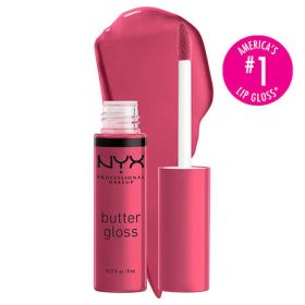 NYX Moisturizing Sweet Butter Lip Gloss 0.23 Oz (Color: Strawberry Cheesecake)